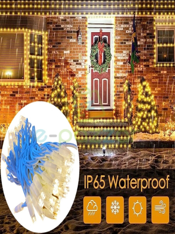 10m 100 Led Ip65 Dış Mekan Led Işık Beyaz Kablo