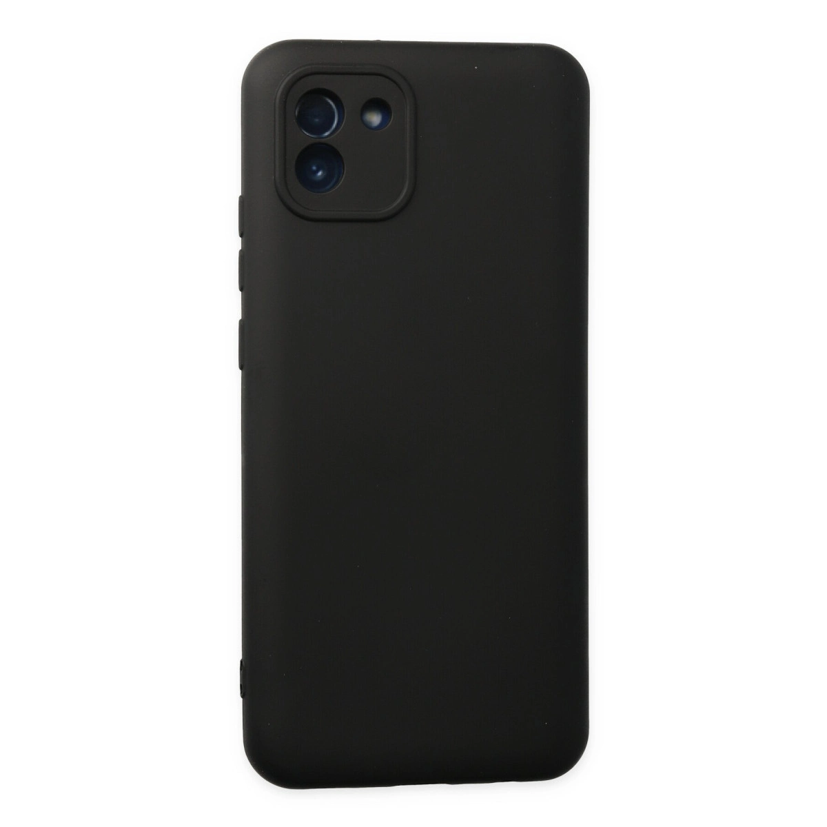 Samsung Galaxy A03 Kılıf Nano İçi Kadife Silikon - Siyah