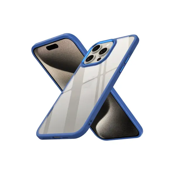 Apple iPhone 15 Pro Kılıf Power Silikon - Mavi