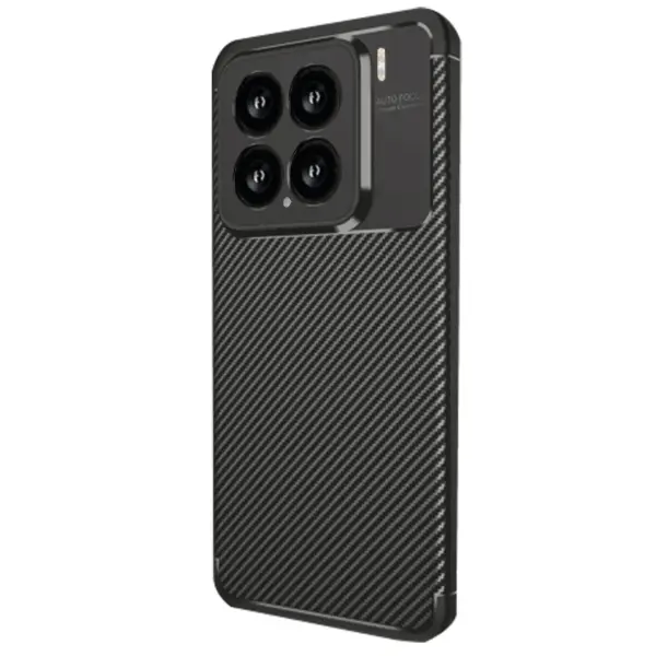 Xiaomi Mi 15 Kılıf Auto Focus Karbon Kapak - Siyah