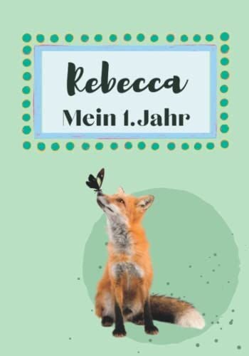 Rebecca İlk Yılım: Sevimli Hayvanlarla Kişiselleştirilebilir Bebek Albümü ve 1. Yıl Günlüğü