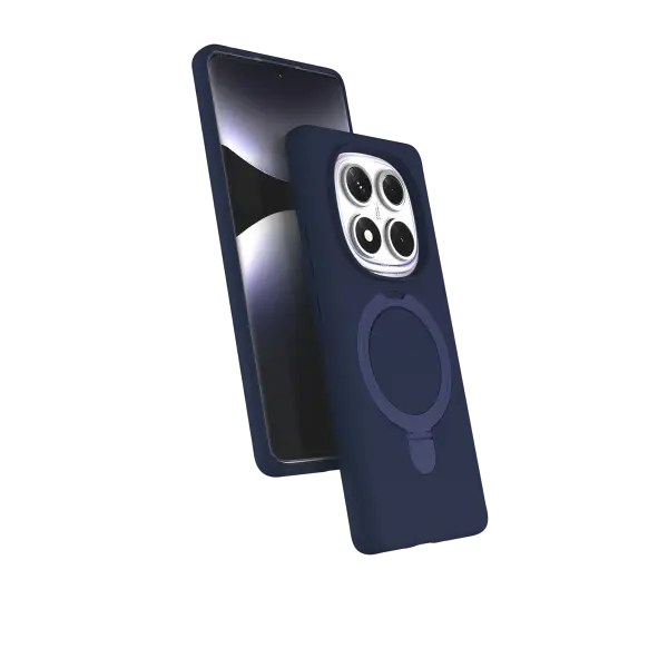 Xiaomi Redmi Note 14 Pro 5G Regal Magsafe Standlı Kapak - Lacivert