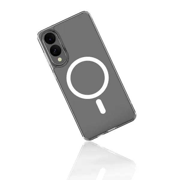 Samsung Galaxy S25 Edge Kılıf Magneticsafe Şeffaf Silikon - Şeffaf