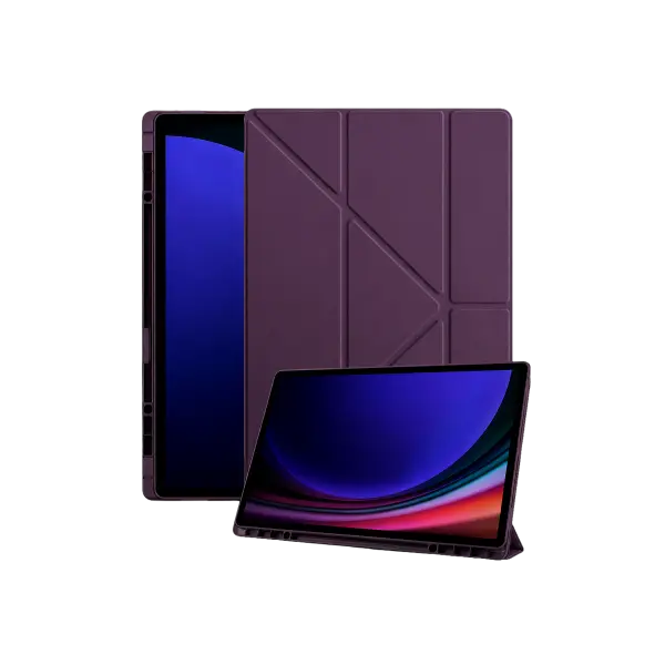 Samsung Galaxy X930 Tab S11 Ultra 14.6 Kalemlikli Mars Tablet Kılıfı - Mürdüm