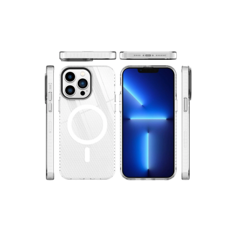 Apple İphone 14 Pro Kılıf Beta Magneticsafe Silikon - Şeffaf