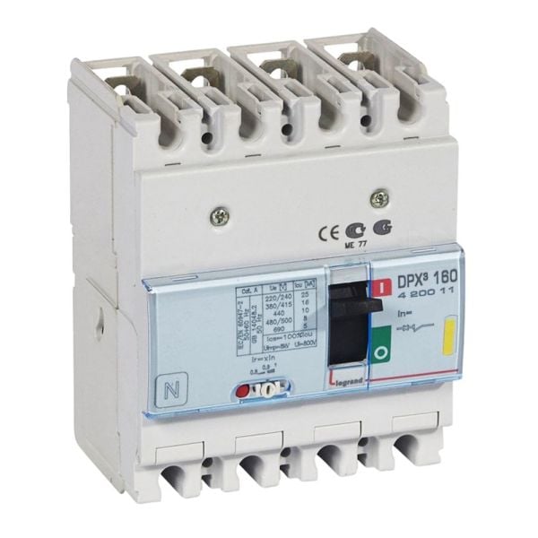 Legrand 420017 DPX³160 TM 4P 160A 16kA Kompakt Şalter