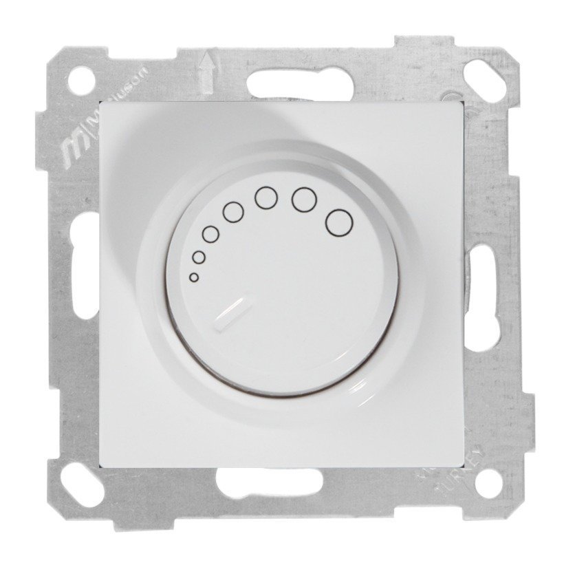 Mutlusan Rita Mek Tuş Rl Işıklı Dimmer 600W Beyaz 2200 440 0201