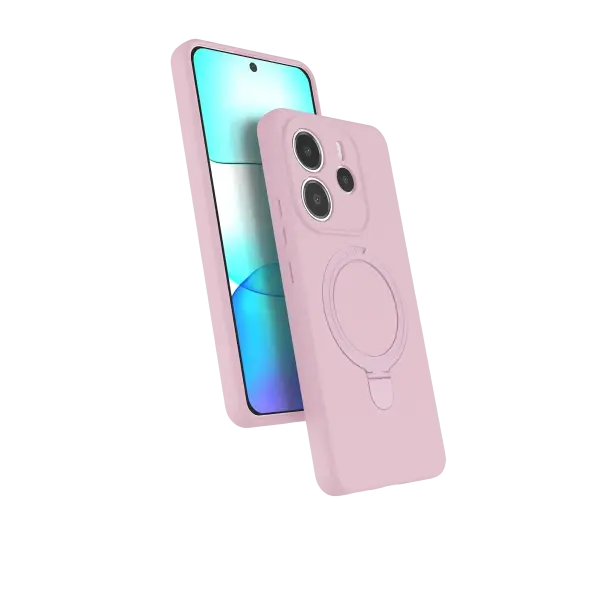 Xiaomi Redmi Note 14 4G Regal Magsafe Standlı Kapak - Açık Pembe