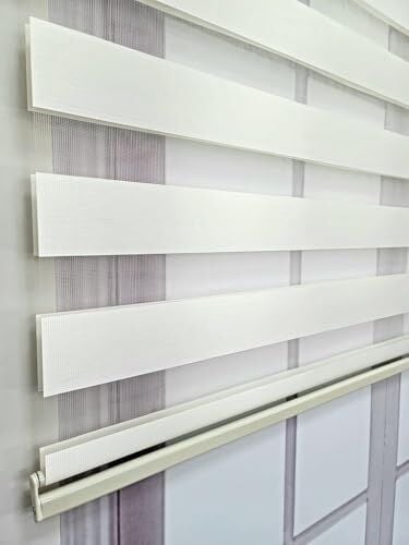 Düz Renk Stor Zebra Perde, 3 Renk Seçeneği, 240x200, Ekru
