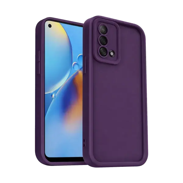 Oppo A74 4G Kılıf Viera Silikon - Mürdüm