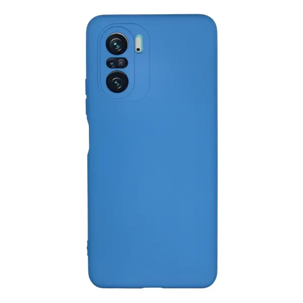 Xiaomi Poco F3 Kılıf Nano içi Kadife Silikon - Mavi