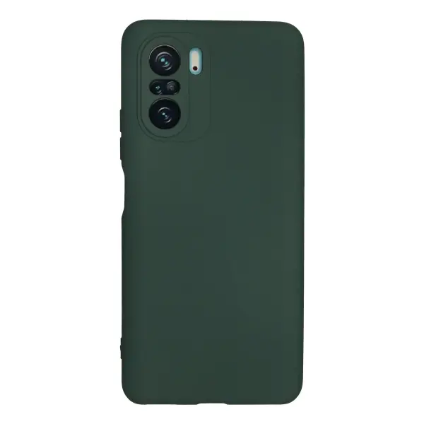 Xiaomi Poco F3 Kılıf Nano içi Kadife Silikon - Koyu Yeşil