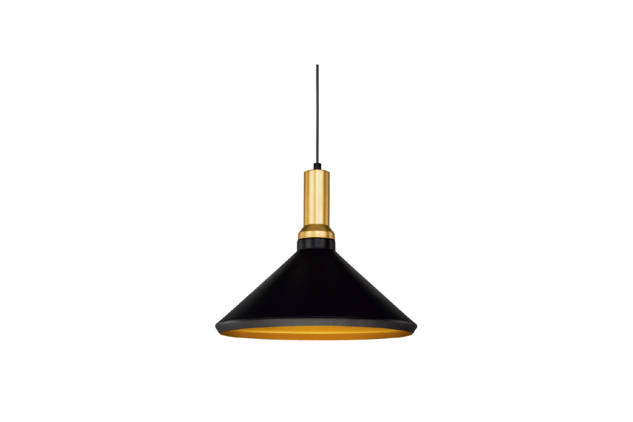 Cata Dekoratif Sarkıt Armatür (Siyah+Gold Duy+35Cm) CT-8201