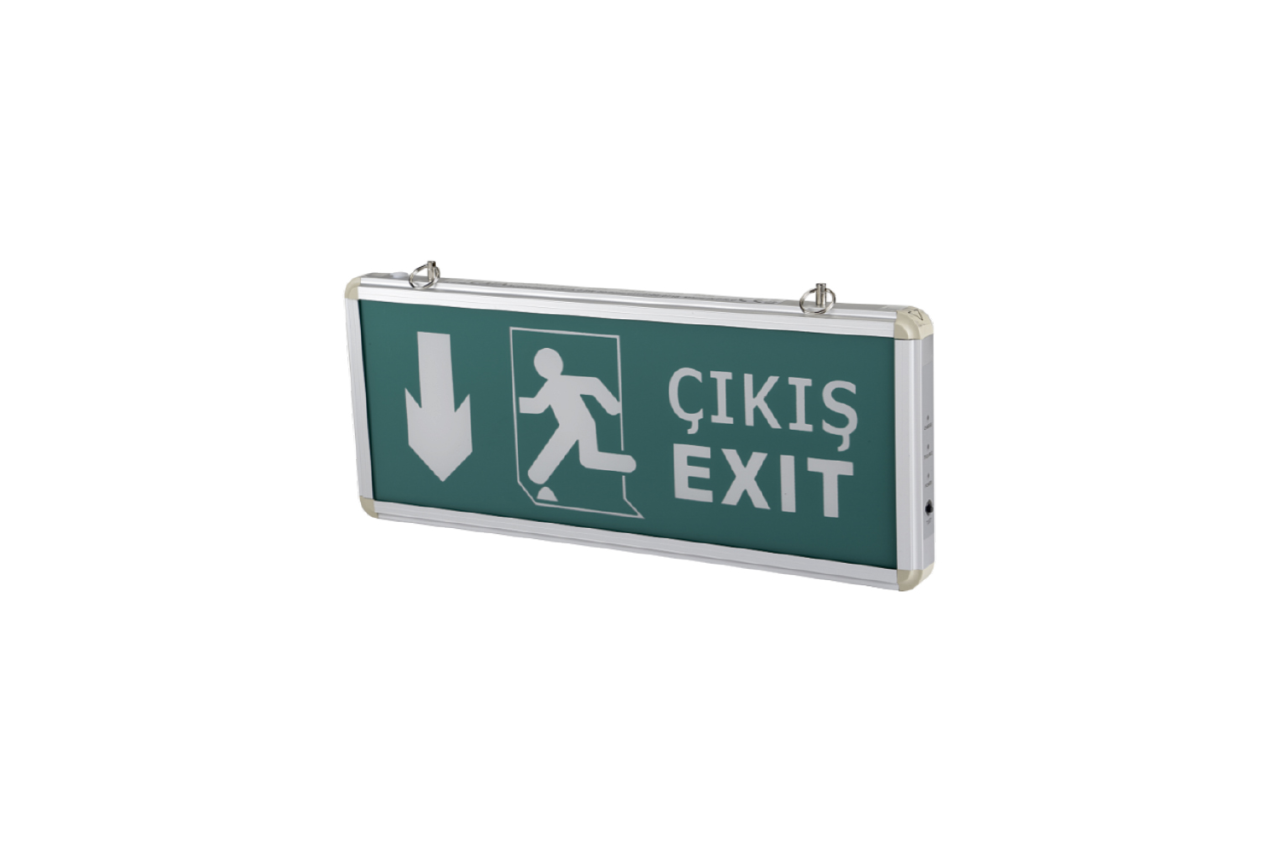 Cata 3W Exıt Çıkış Armatürü Ledli 3 Saat Akülü CT-9167