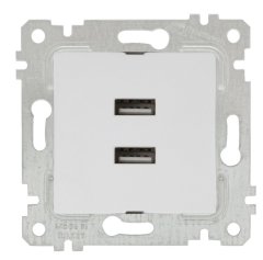 Mutlusan Rita Mek Tuş İkili Usb Şarj Priz i Beyaz 2200 449 0101