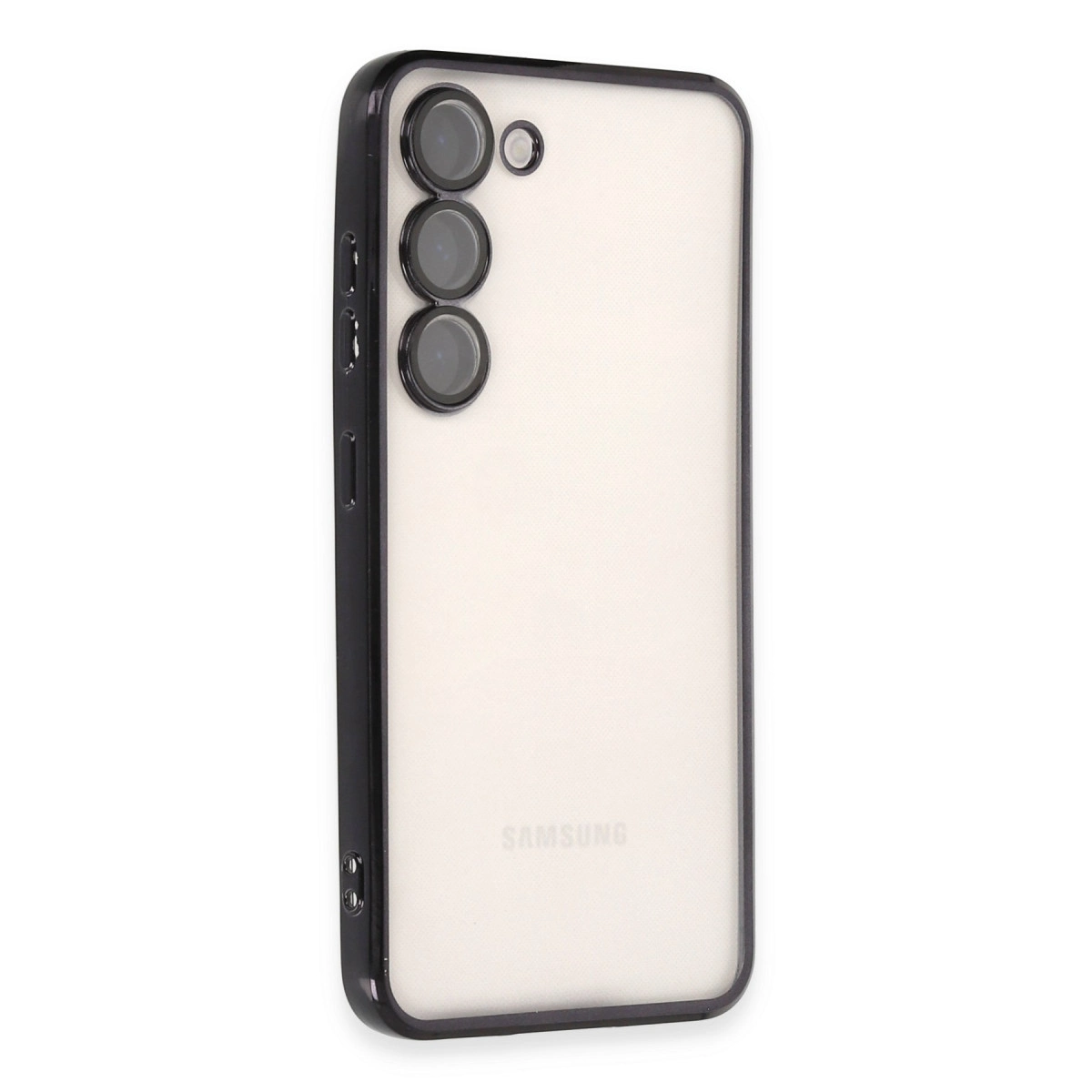 Samsung Galaxy S23 Kılıf Razer Lensli Silikon - Siyah