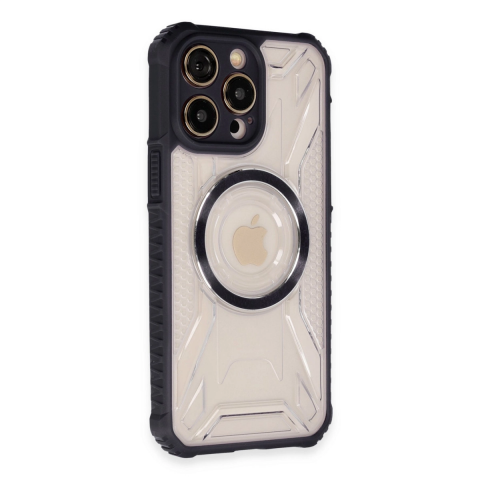 Apple İphone 13 Pro Kılıf Prag Magneticsafe Kapak - Siyah