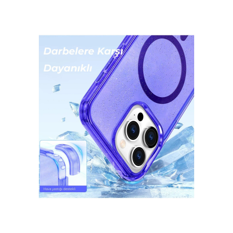Apple İphone 14 Pro Kılıf  Magsafe Kapak - Şeffaf
