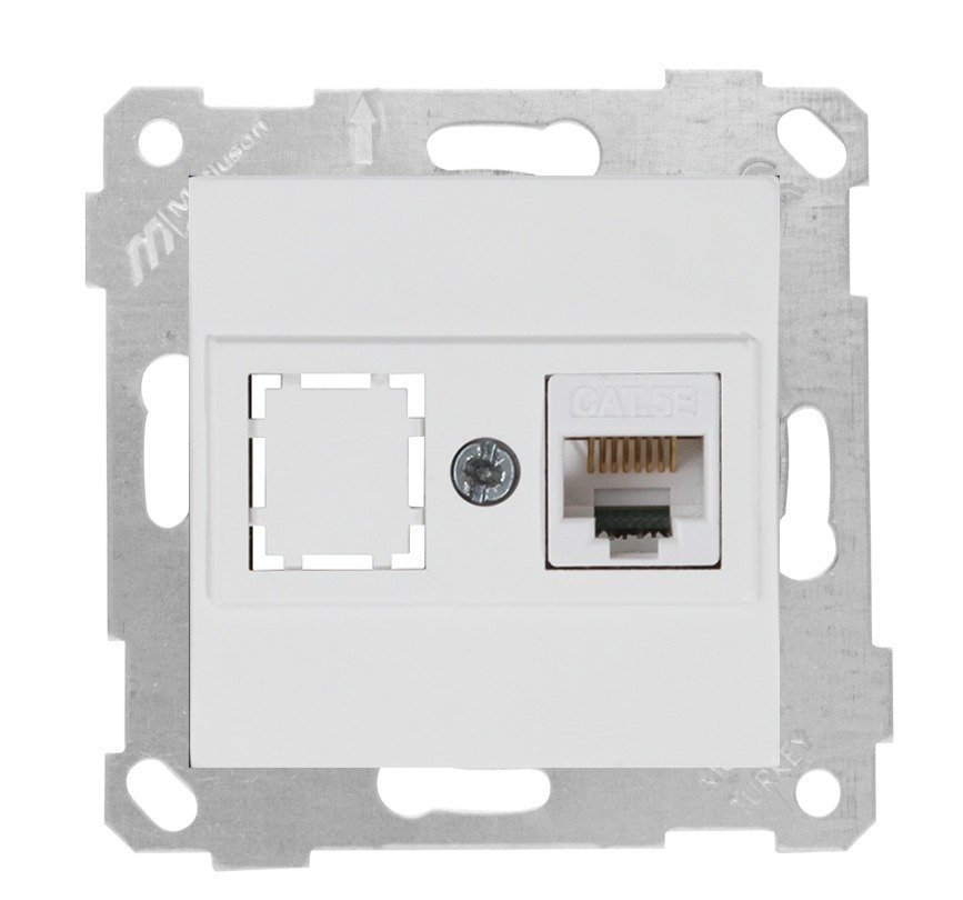 Mutlusan Rita Mek Tuş Data Priz i 1*Rj45 Cat 5 E  Beyaz 2200 136 0101