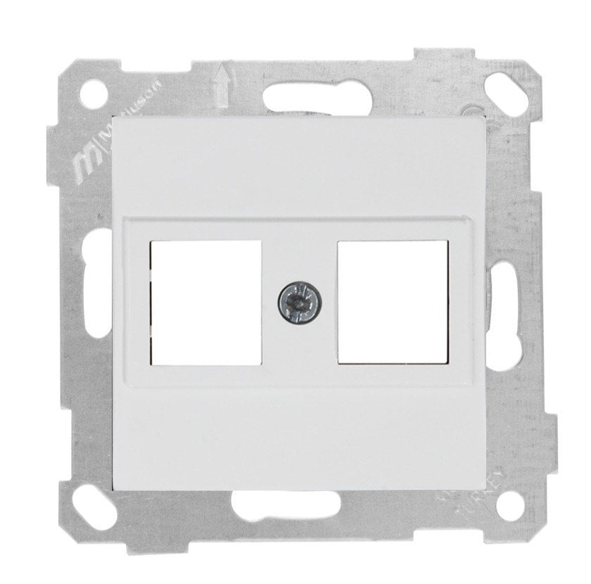 Mutlusan Rita Mek Tuş Data Priz i 2*Rj45 Kon.Süz Beyaz 2200 137 0101
