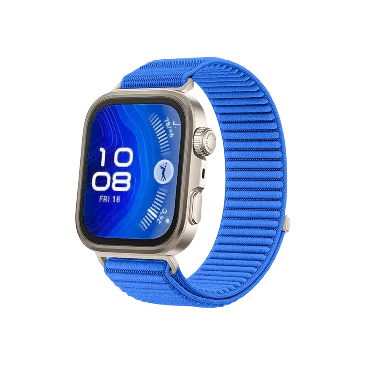Huawei Fit 4 Braid Kordon (SAAT DEĞİLDİR) - Mavi