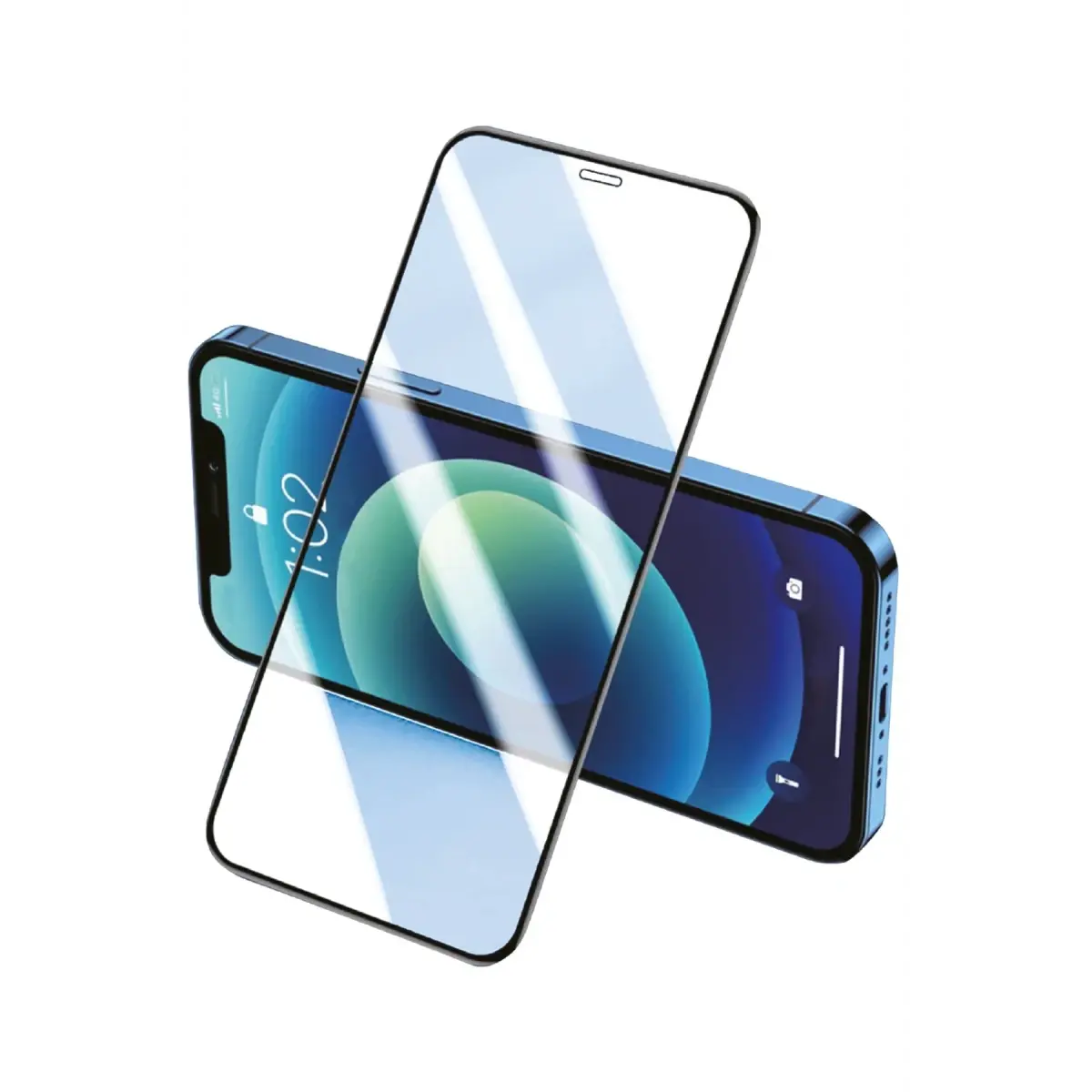 Samsung Galaxy A12 3D Antistatik Cam Ekran Koruyucu