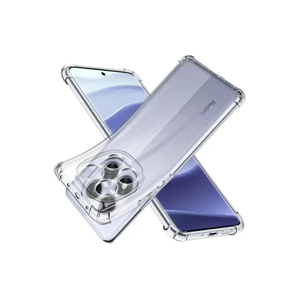 Xiaomi Redmi Note 14 Pro 5G Kılıf Lüx Şeffaf Silikon