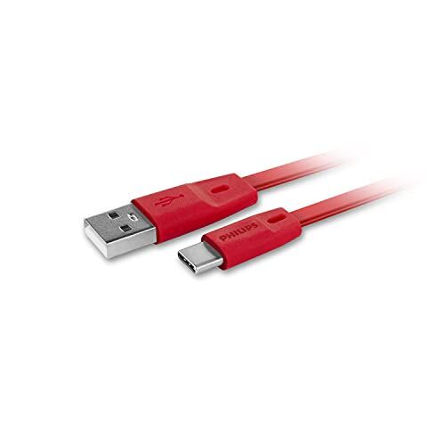 USB'den USB-C'ye Şarj Kablosu, 1.8 Metre, Pvc, Kırmızı (DLC2529C)