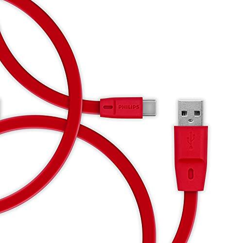 USB'den USB-C'ye Şarj Kablosu, 1.8 Metre, Pvc, Kırmızı (DLC2529C)