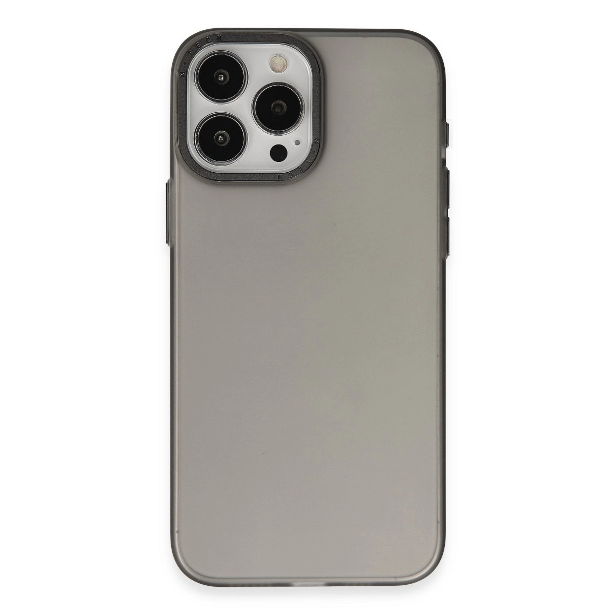 Apple İphone 15 Pro Max Kılıf Modos Metal Kapak - Siyah
