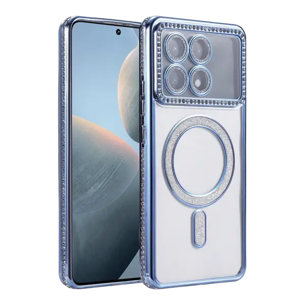 Xiaomi Poco X6 Pro Joke Simli Magneticsafe Kılıf - Mavi