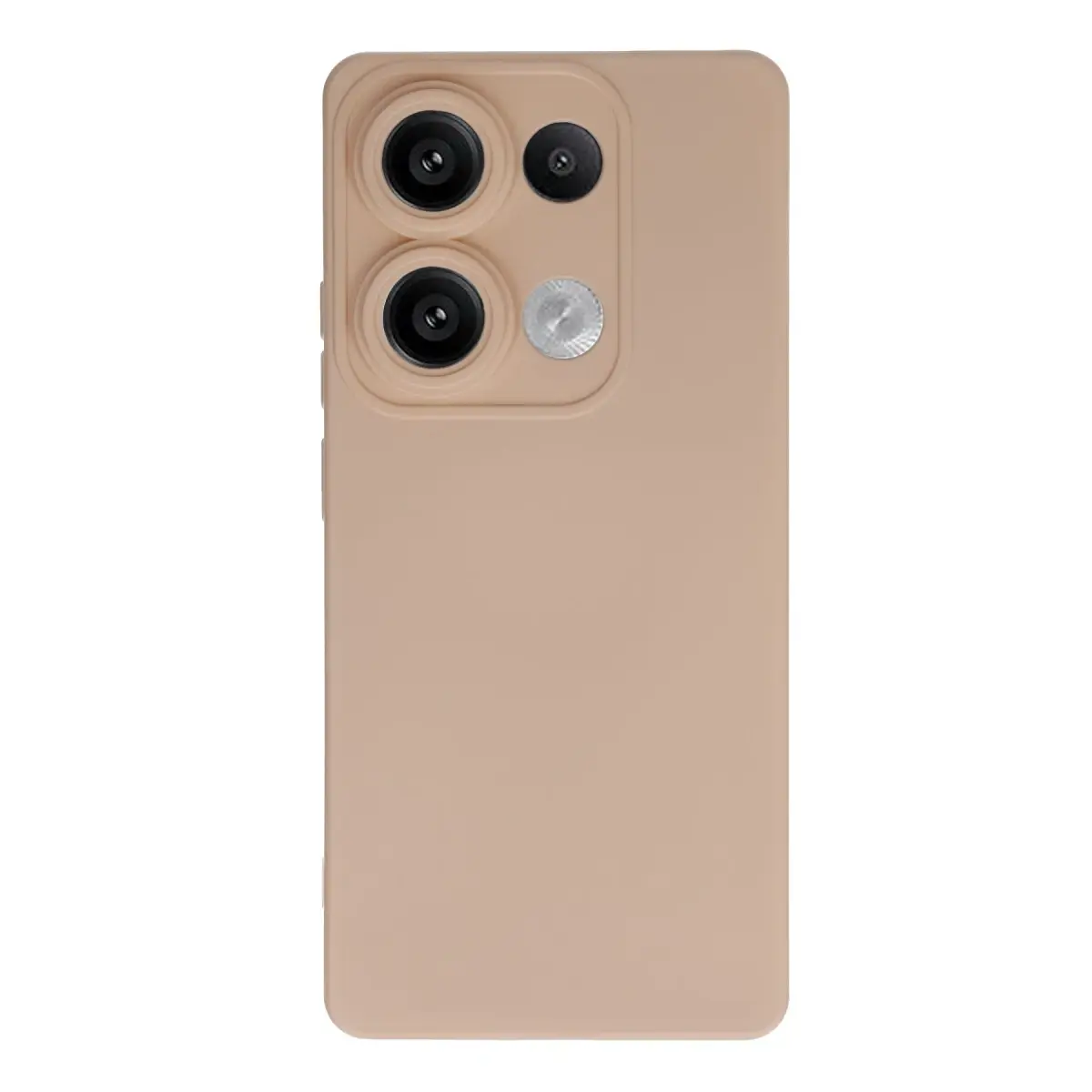 Xiaomi Redmi Note 13 4G Kılıf Nano içi Kadife Silikon - Pudra