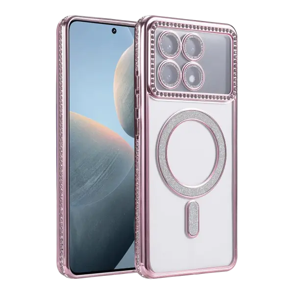 Xiaomi Poco X6 Pro Joke Simli Magneticsafe Kılıf - Pembe