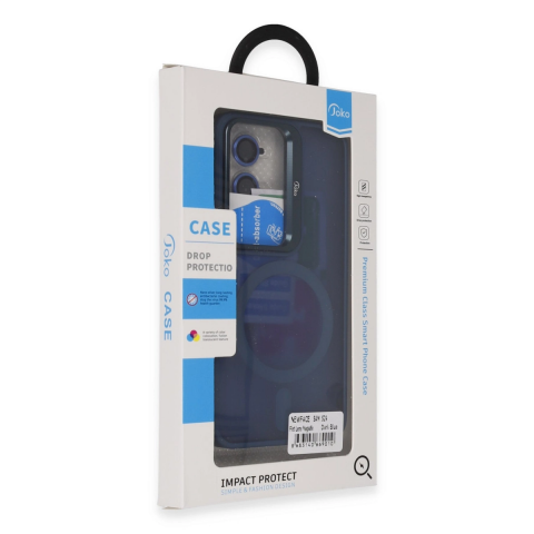 Joko Samsung Galaxy S24 Flet Lens Magsafe Kapak - Lacivert