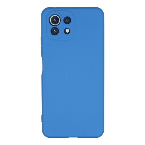 Xiaomi Mi 11 Lite Kılıf Nano İçi Kadife Silikon - Mavi