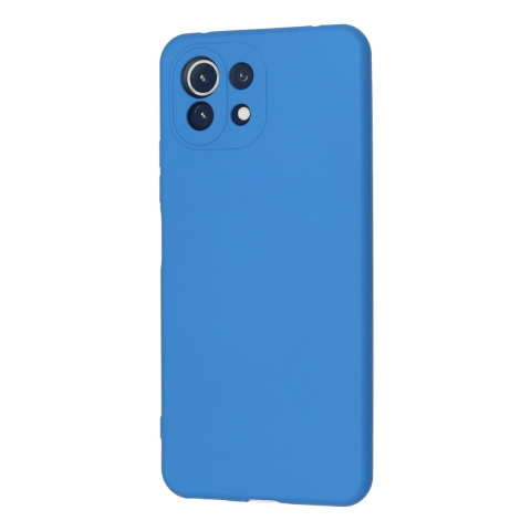 Xiaomi Mi 11 Lite Kılıf Nano İçi Kadife Silikon - Mavi