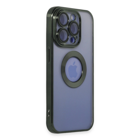 Apple İphone 15 Pro Max Kılıf Slot Silikon - Köknar Yeşili