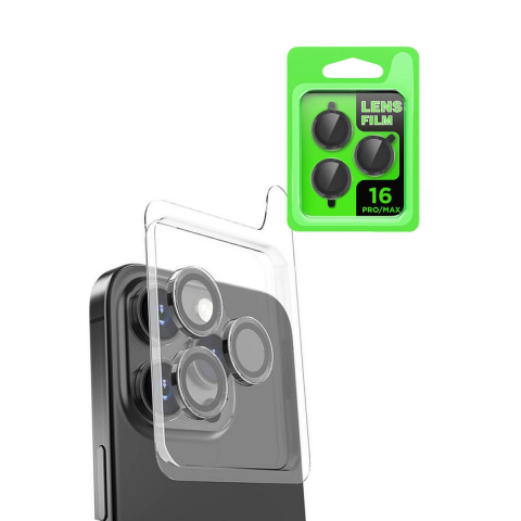 Apple İphone 16 Pro Raze Metal Kamera Lens - Siyah