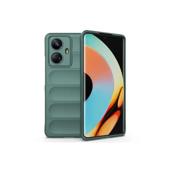 Realme 10 Pro 5G Kılıf Optimum Silikon - Koyu Yeşil