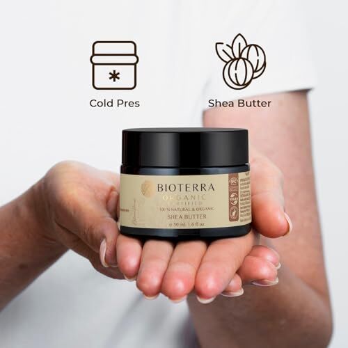 Organik Shea Butter 50 ml Yoğun Nemlendirici ve Onarıcı Shea Yağı, Çatlak Karşıtı Bakım, A ve E Vitaminli Doğal Cilt Besleyici