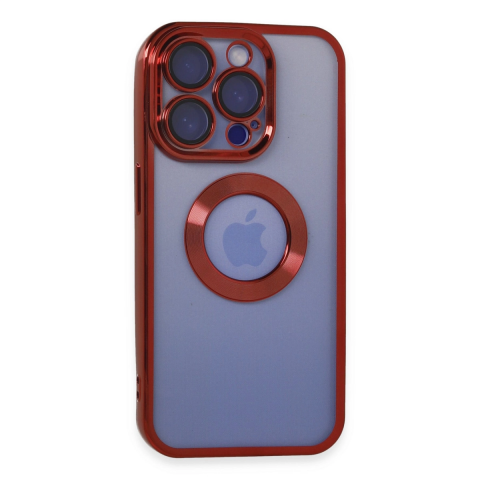 Apple İphone 15 Pro Max Kılıf Slot Silikon - Kırmızı