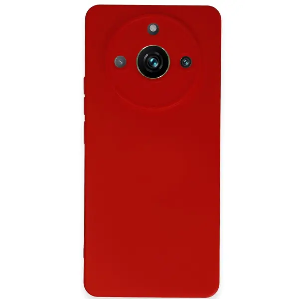 Realme 11 Pro Kılıf Nano içi Kadife Silikon - Kırmızı