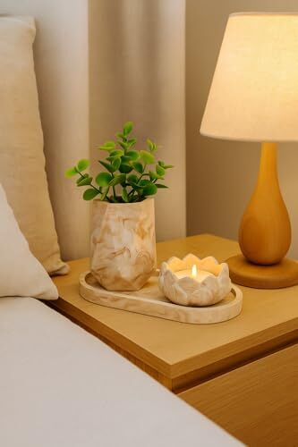 “Marble Touch” 3'lü Beton Dekor Seti – Modern ve Şık Tasarım