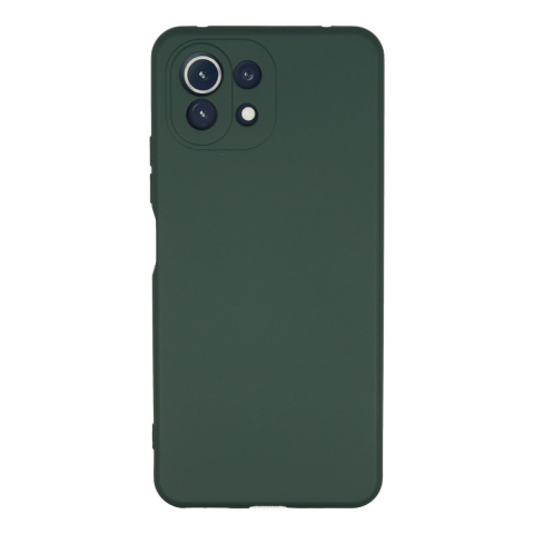 Xiaomi Mi 11 Lite Kılıf Nano İçi Kadife Silikon - Koyu Yeşil