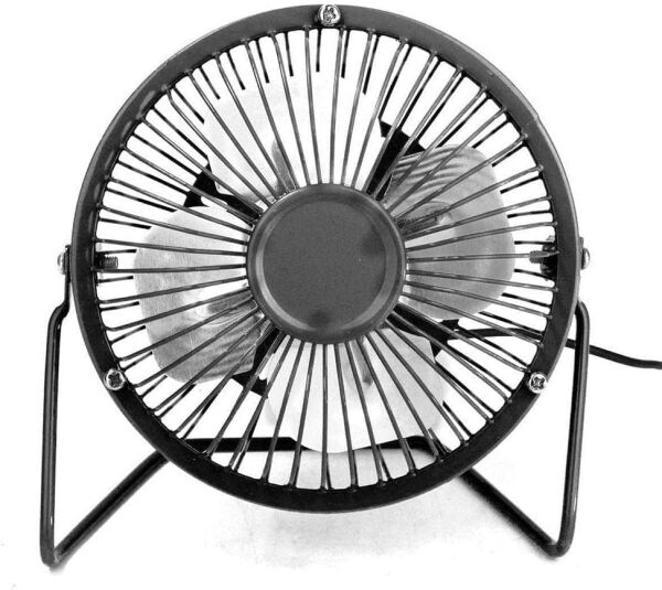 Metal Taşınabilir USB Mini Fan, Sessiz Çalışan, 4 İnç Mini Vantilatör