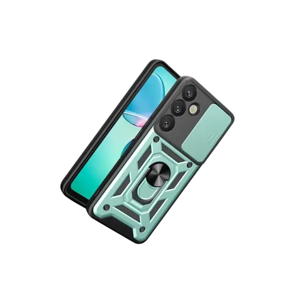 Samsung Galaxy S26 Pars Lens Yüzüklü Silikon - Yeşil