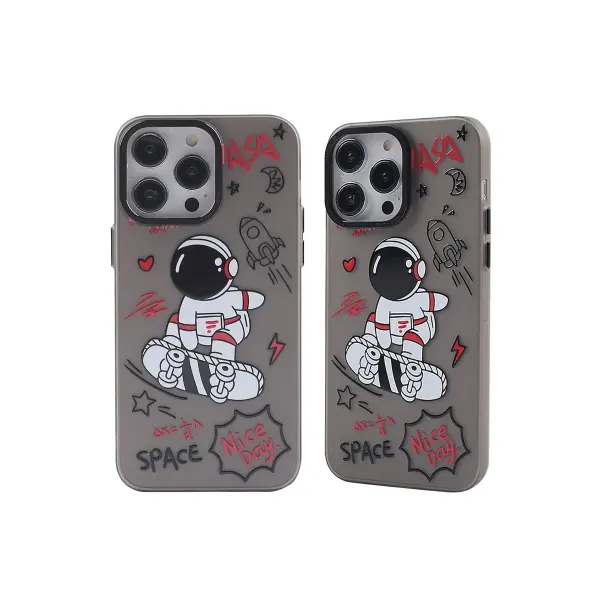 Apple iPhone 14 Pro Max Kılıf Prada Desenli Kapak - Prada Siyah - 1