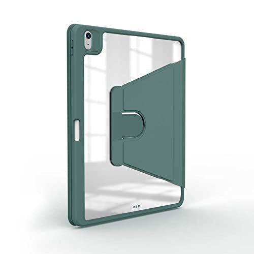 Apple iPad 11.Nesil 2025 ile Uyumlu Nayn Dönebilen Standlı Kılıf Koyu Yeşil