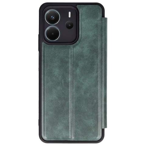 Xiaomi Redmi Note 14 4g Kılıf Flip Cover - Koyu Yeşil
