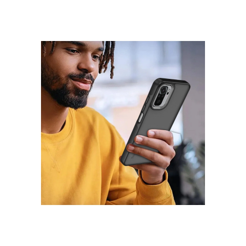 Xiaomi Redmi Note 10 Pro Kılıf Elegant Kapak - Pudra